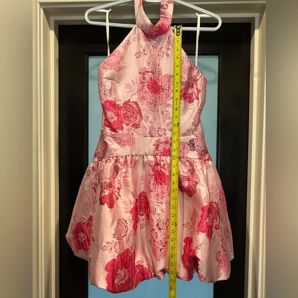 NWT Pink Floral Halter Dress - Picture 8 of 14